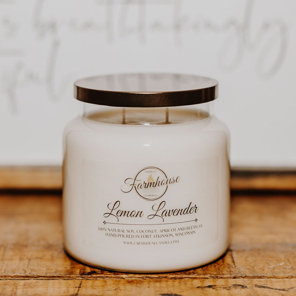 16 oz. Lemon Lavender Candle | FARMHOUSE CANDLE COMPANY