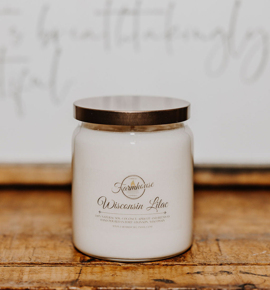 10 oz. Wisconsin Lilac Candle | FARMHOUSE CANDLE COMPANY