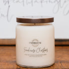 Farmhouse Christmas hand-poured soy, coconut and beeswax candle | Farmhouse Candle Company | Wisconsin