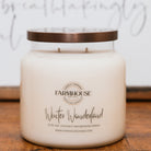 Winter Wonderland hand-poured soy coconut beeswax candle | Farmhouse Candle Company | Wisconsin