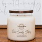 Door County Cherry hand-poured soy, coconut and beeswax candle | Farmhouse Candle Company | Wisconsin