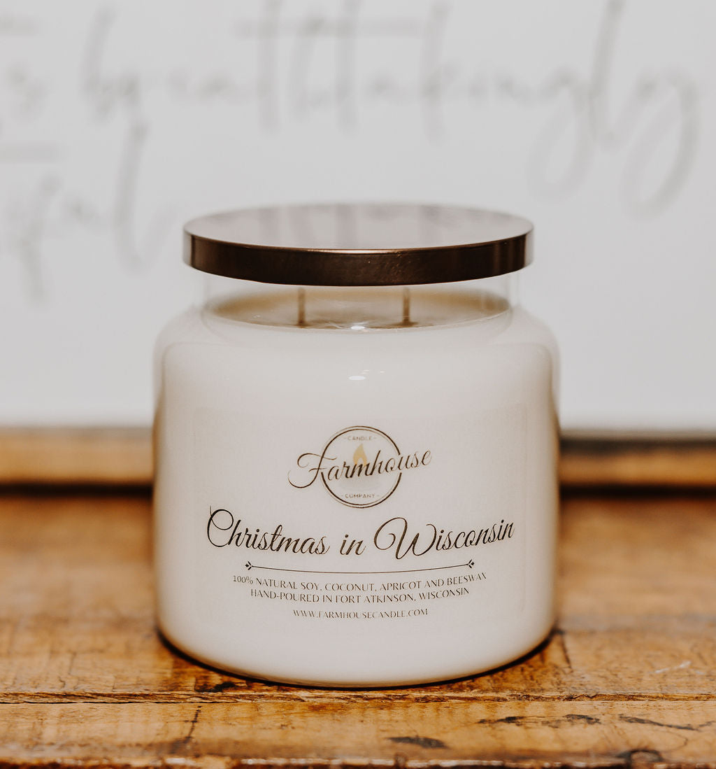 16 oz. Christmas in Wisconsin | FARMHOUSE CANDLE COMPANY