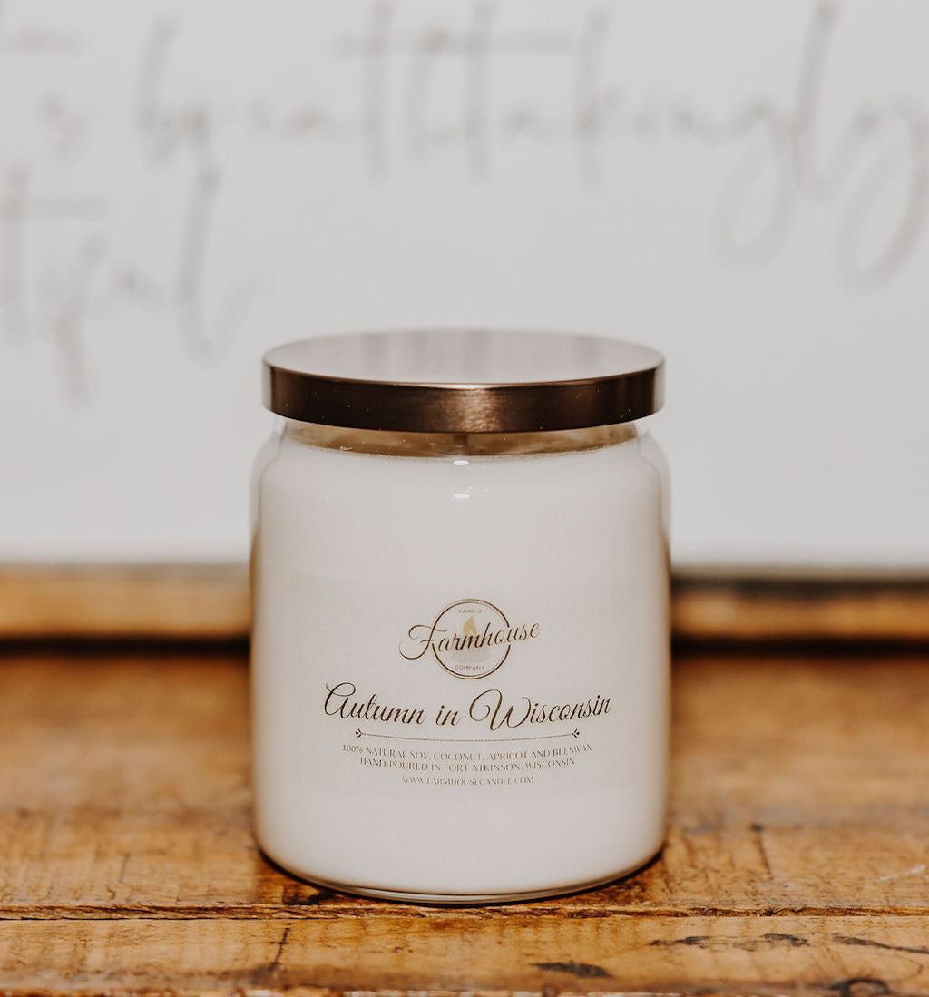 10 oz. Autumn in Wisconsin Candle | FARMHOUSE CANDLE COMPANY