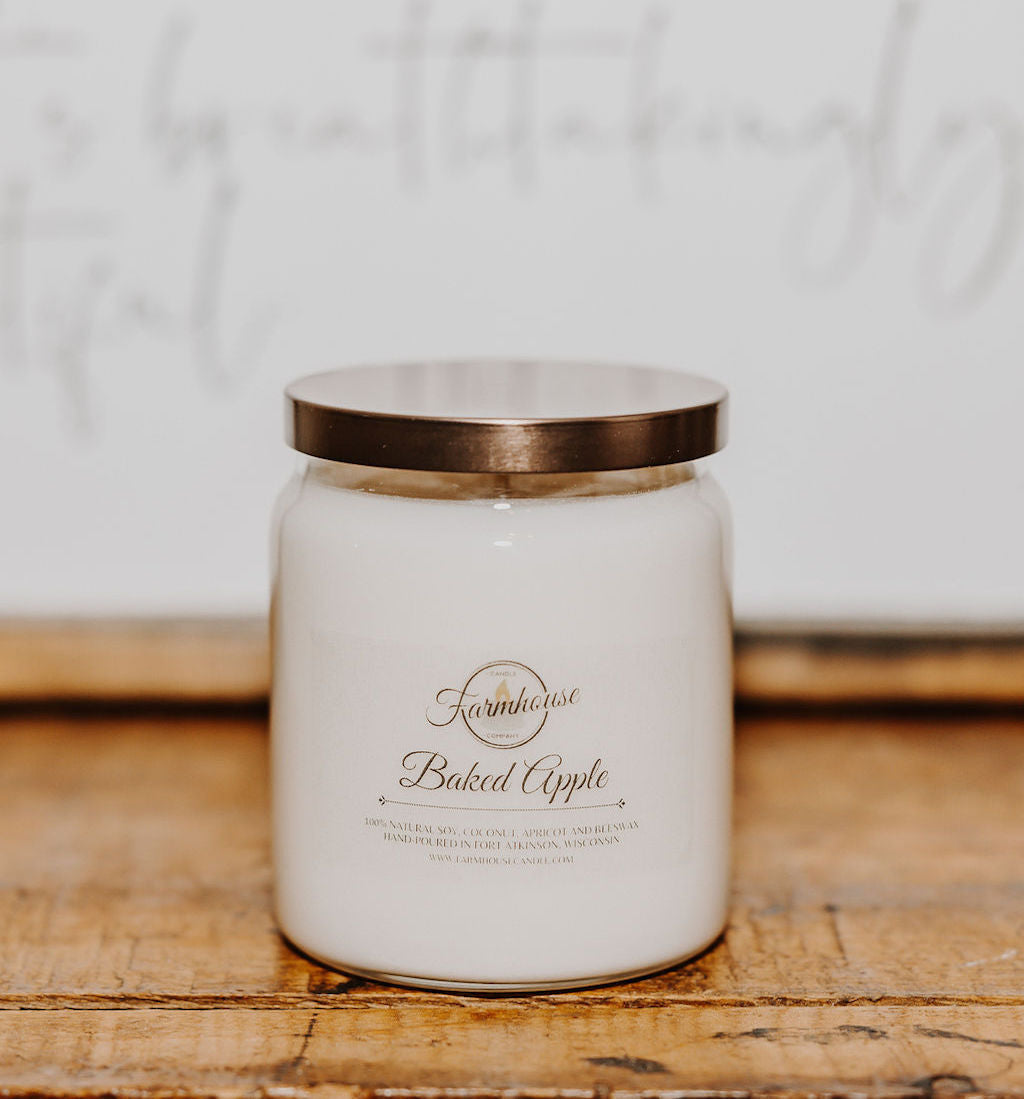 10 oz. Baked Apple Candle | FARMHOUSE CANDLE COMPANY