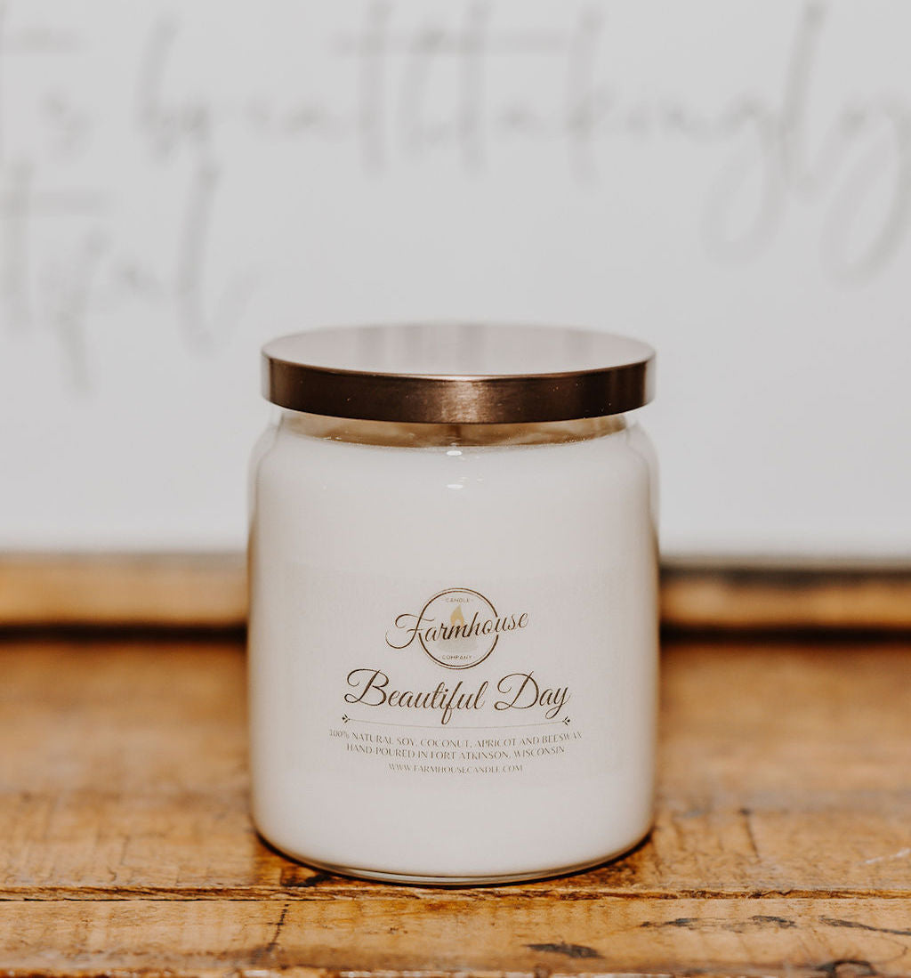 10 oz. Beautiful Day Candle | FARMHOUSE CANDLE COMPANY