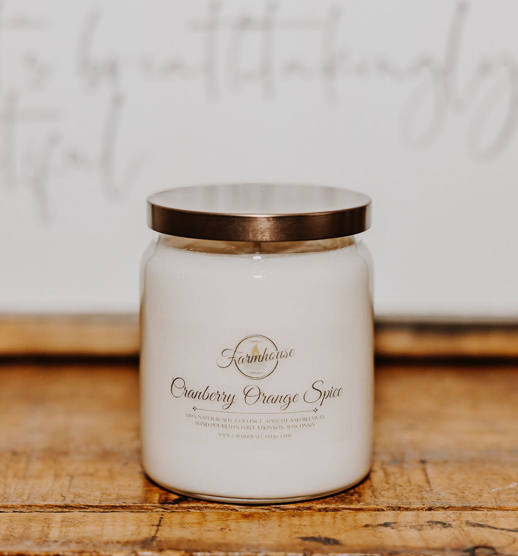 10 oz. Cranberry Orange Spice | FARMHOUSE CANDLE COMPANY