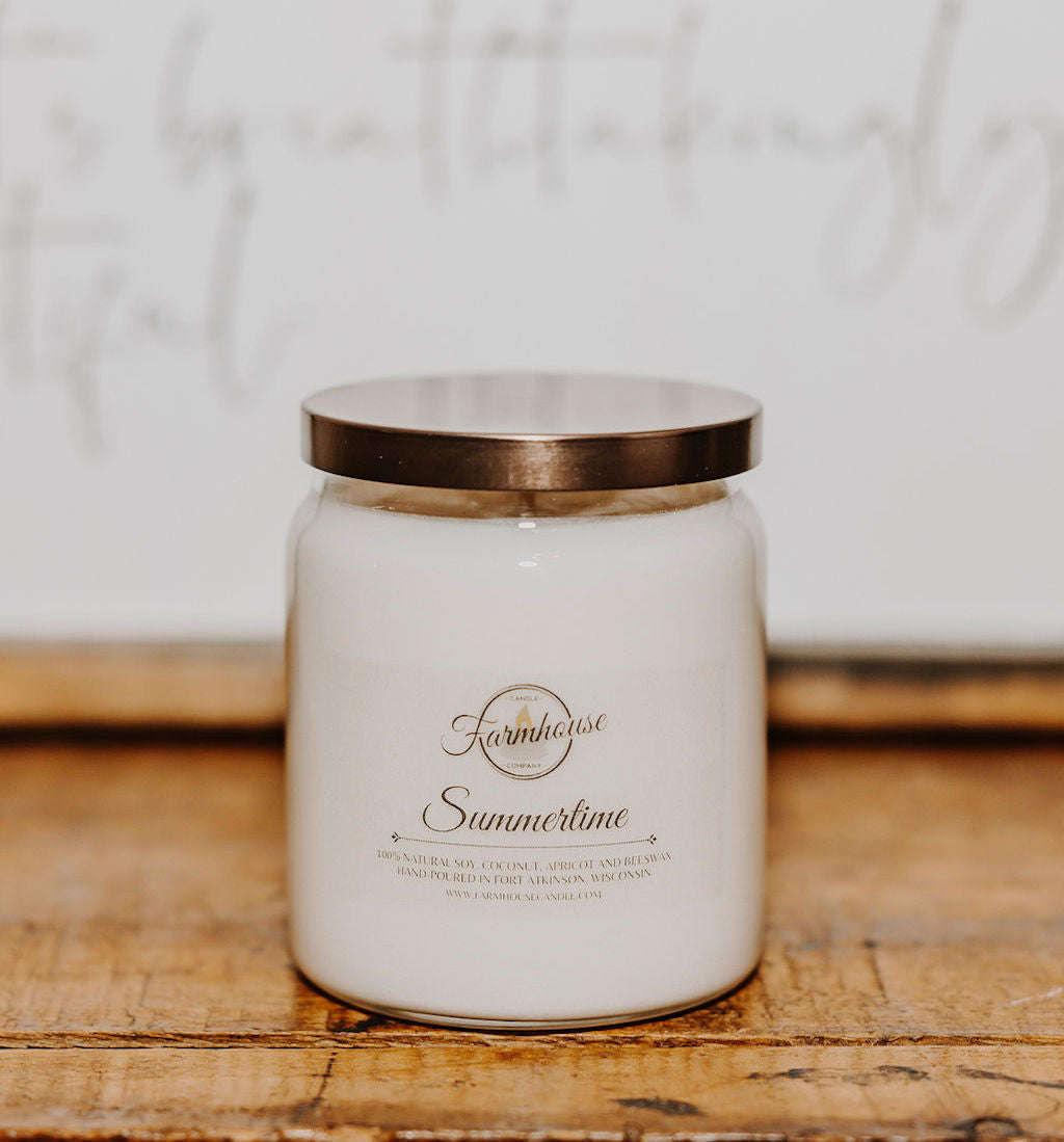 10 oz. Summertime Candle | FARMHOUSE CANDLE COMPANY